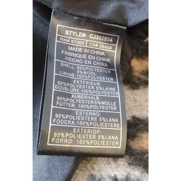 Cupcakes and Cashmere Wool blend Animal Print Margaux Moto Jacket  Size M - Picture 12 of 14